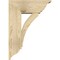 Ekena Millwork Thorton Traditional Rough Sawn Bracket w/ Offset Brace, Douglas Fir, 8"W x 20"D x 28"H BKT0806X20X28THR01RDF - alternate 2